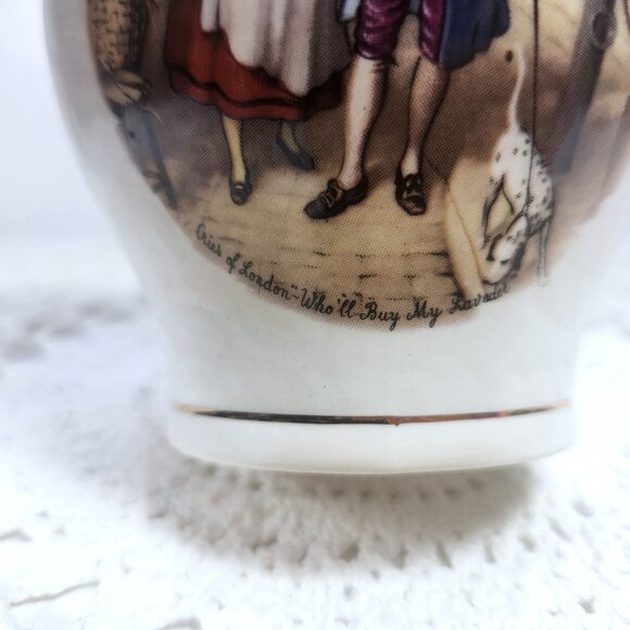 Crown Devon Porcelain Vase Cries of London Victorian Style Staffordshire… - Picture 4 of 9